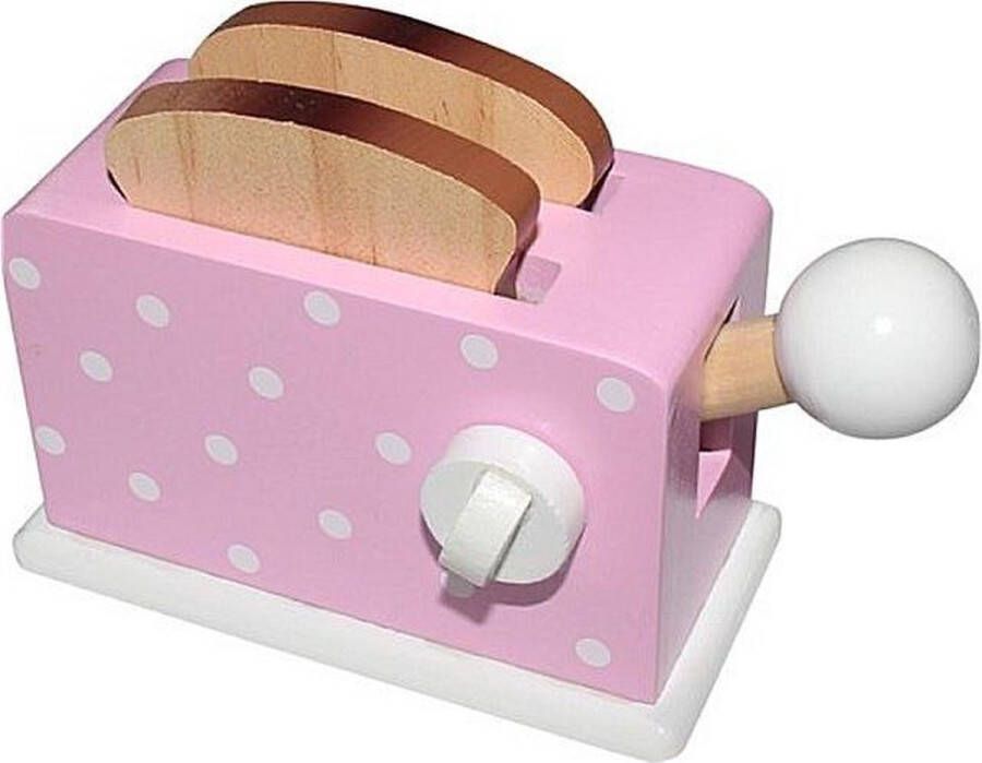 Simply for kids Houten Broodrooster + Brood Roze