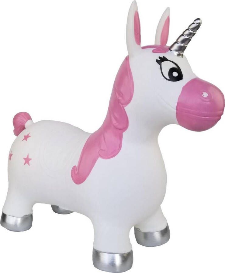 Simply for Kids skippybal eenhoorn wit roze 50 cm