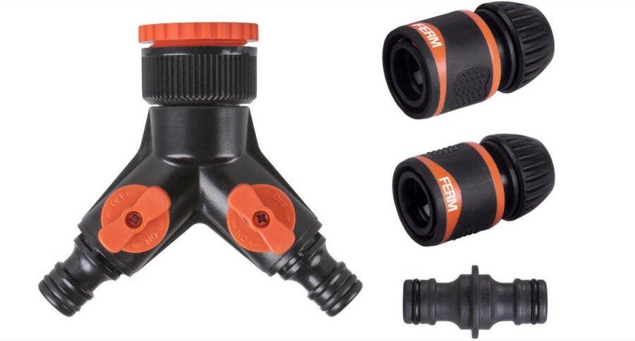 Sin marca Tuinslag koppeling Waterverdeler Tuinslang Koppeling Splitser 2 weg Waterverdeler Verleng koppeling