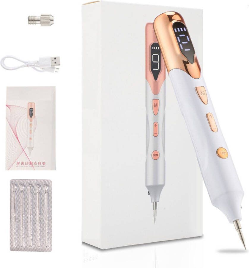 SinBeauty Laser Plasma Pen Steelwratjes Verwijderen Wrattenbehandeling Wrattenverwijderaar Pigmentvlekken Mee Eters Blackhead Remover Goud