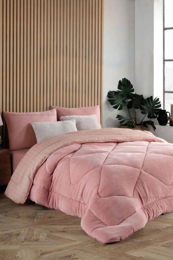 SIRAC Dekbed 4 Seizoenen Dekbed 155 x 215 Anti Allergie Zomerdekbed & Winterdekbed Lichtroze