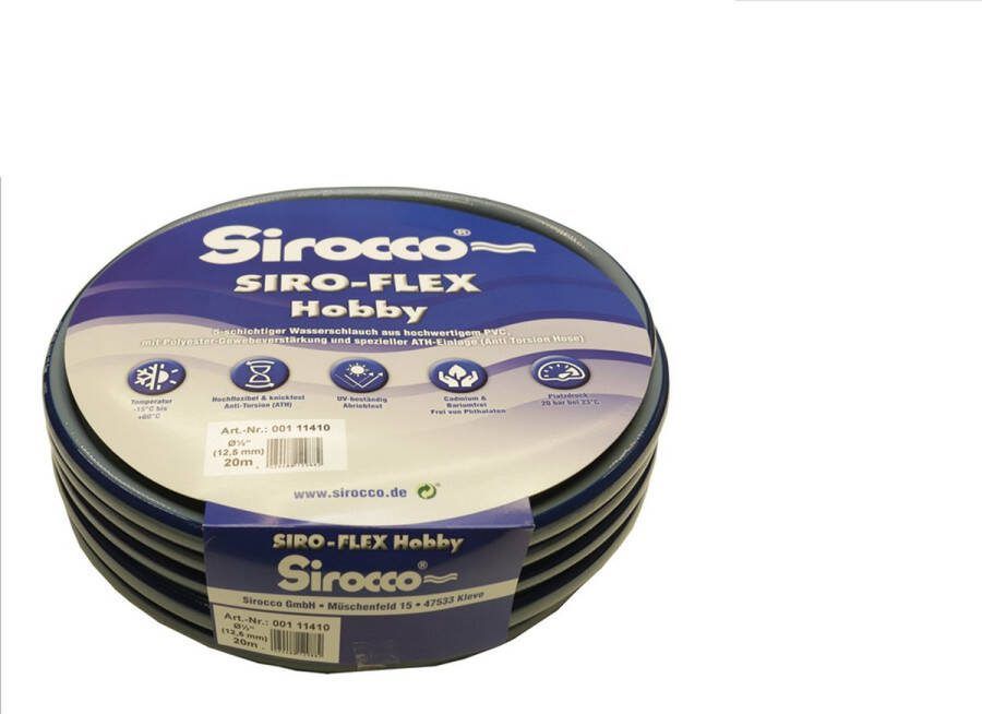 Sirocco Siro-Flex Premium Tuinslang 19mm (3 4) 50m Professionele Kwaliteit met Anti-Torsie Technologie Knikvrij en UV-bestendig Ideaal voor Tuin en Terras