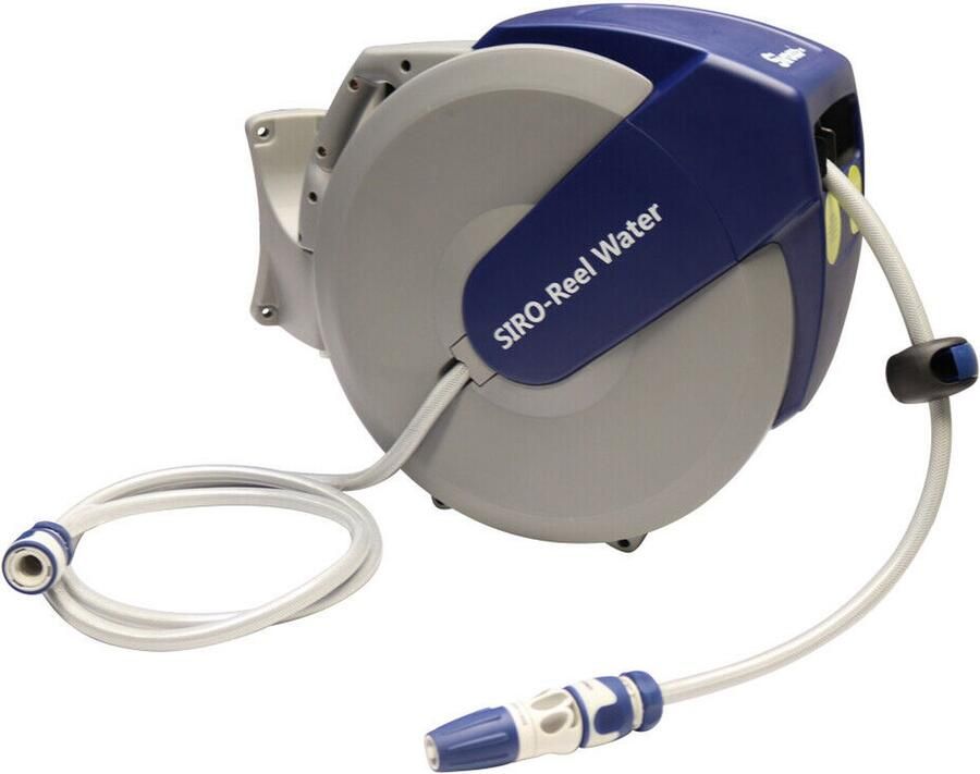 Sirocco SIRO Reel Automatische Wandslangenbox 1 2 25m + 2m Slang Efficiënte Tuinslangoproller met 180° Zwenkbare Beugel Ideaal voor Tuin en Terras