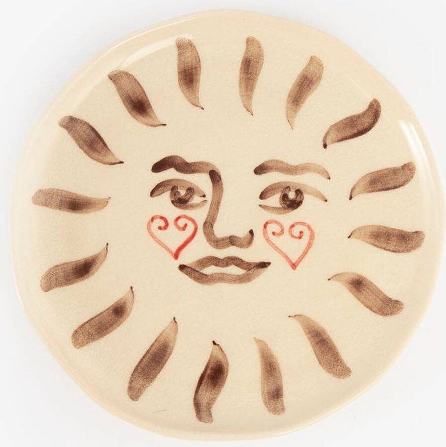 Sissy-Boy Beige ontbijtbord cheaky heart