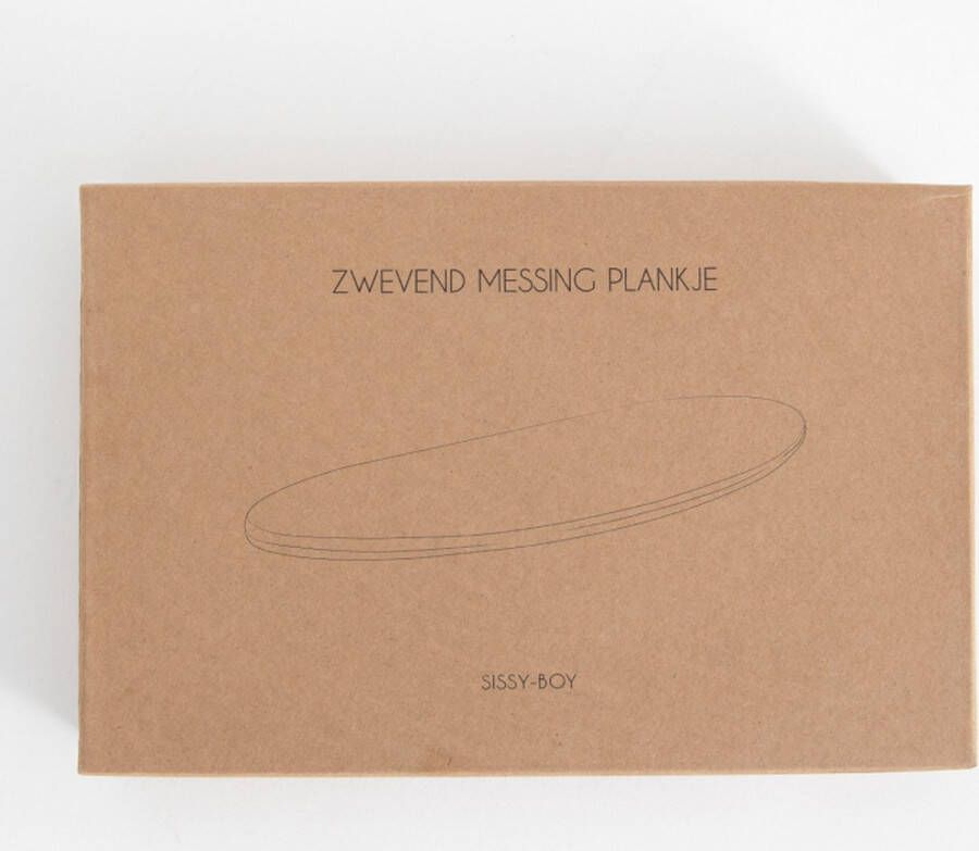 Sissy Boy Sissy-Boy Klein goudkleurig zwevend messing plankje