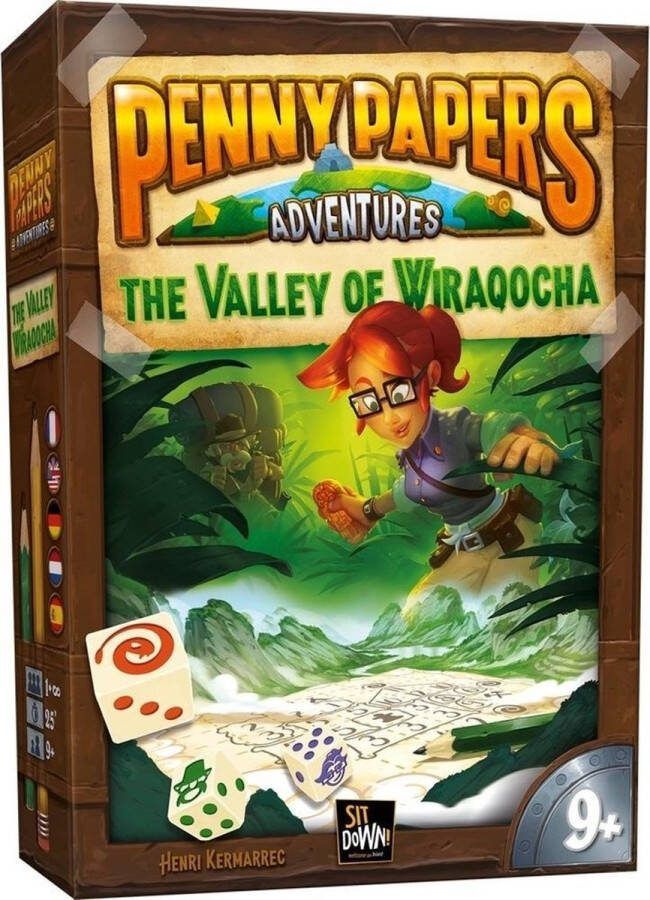 Sit Down! Penny Papers Adventures: Valley of Wiraqocha Dobbelspel