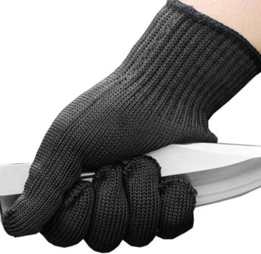 Sitna Kwalitatieve Oesterhandschoen One Size Oester Beschermhandschoen Mes Zwarte Handschoen voor zowel Rechts als Links