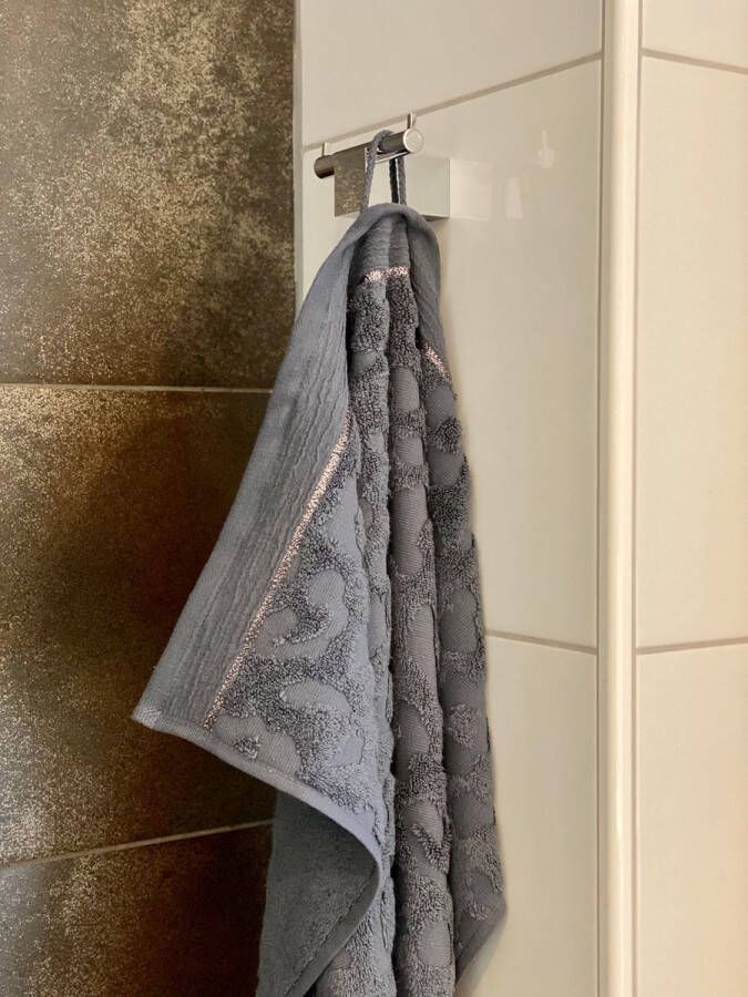 Sizland Dezign Handdoeken – Handdoek katoen – Handdoek Kap Verde grijs – Badhanddoeken 50x70