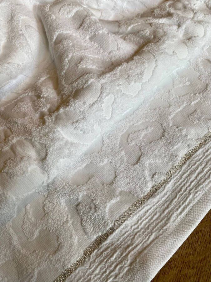 Sizland Dezign Handdoeken – Handdoek katoen – Handdoek Kap Verde wit – Badhanddoeken 50x70