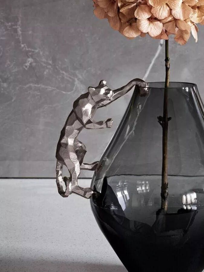 Sizland Dezign Zelected by Houze AB | Hanging Jaguar deco | metaal zilver | Jungle | Luxe Design