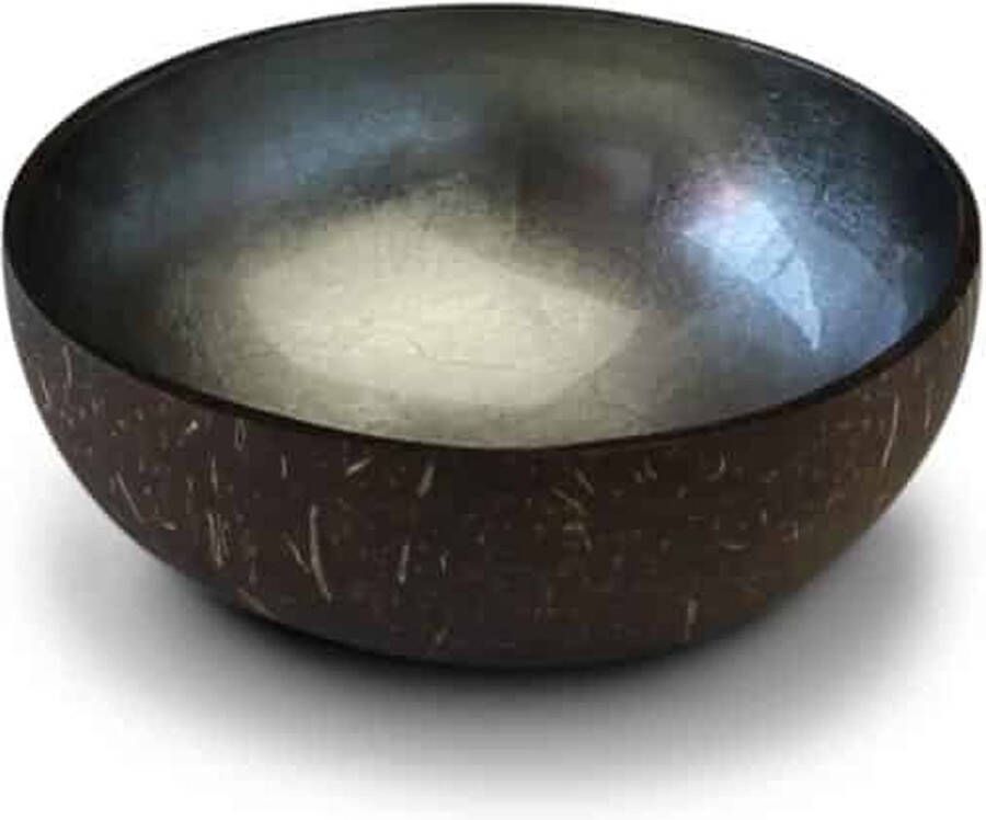 Sizland Dezign schaaltjes kom schaaltjes voor snacks schaaltje bowls and dishes Bowl Silver Metallic Leaf Hout Bruin & Zilver