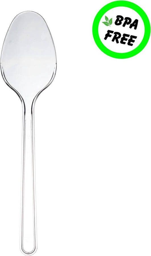 SK oorzichtige plastic lepels mini clear plastic spoons herbruikbare dessertlepels 100 stuks plastic lepels kleine herbruikbare dessertlepels voor dessert pudding mousse party