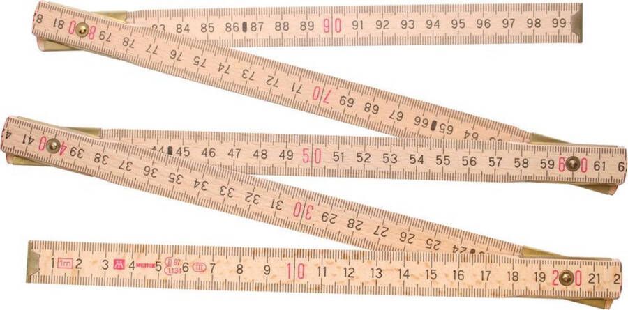 Skandia Duimstok 1m 6-delig Hout