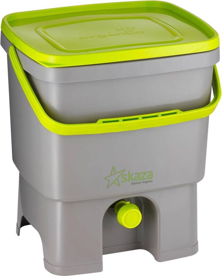 Skaza Compostemmer Organko 32 X 38 Cm Polypropyleen Grijs groen