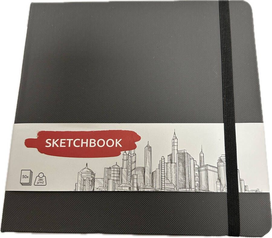 Sketchbook schetsboek 50 X 280 grams papier. Met elastiek