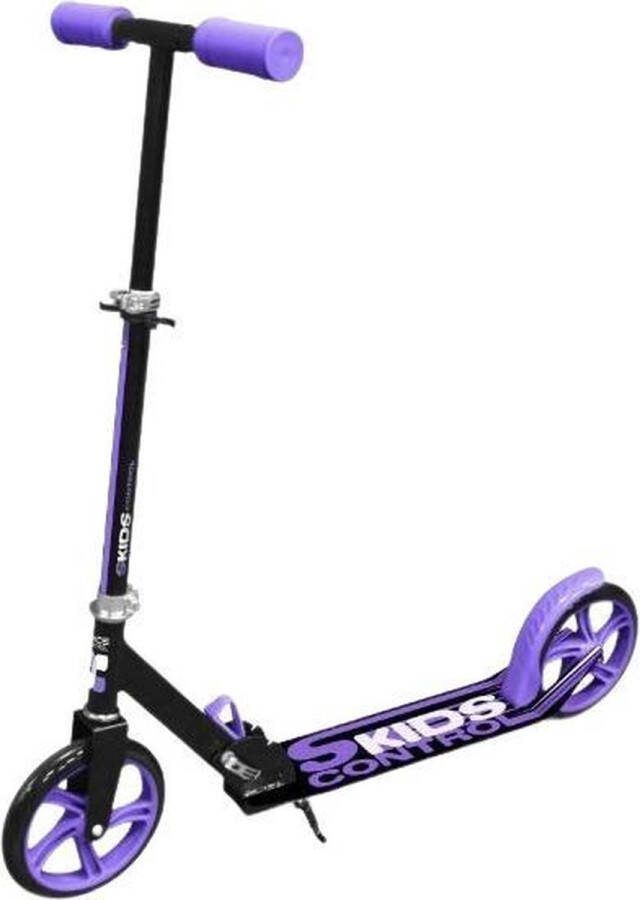 Quality Shops Skids Control Kinderstep vouwstep 200mm Junior Voetrem Zwart Paars