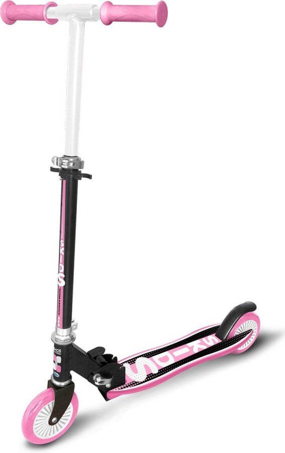 Quality Shops Skids Control Kinderstep vouwstep Junior Voetrem Roze Zwart