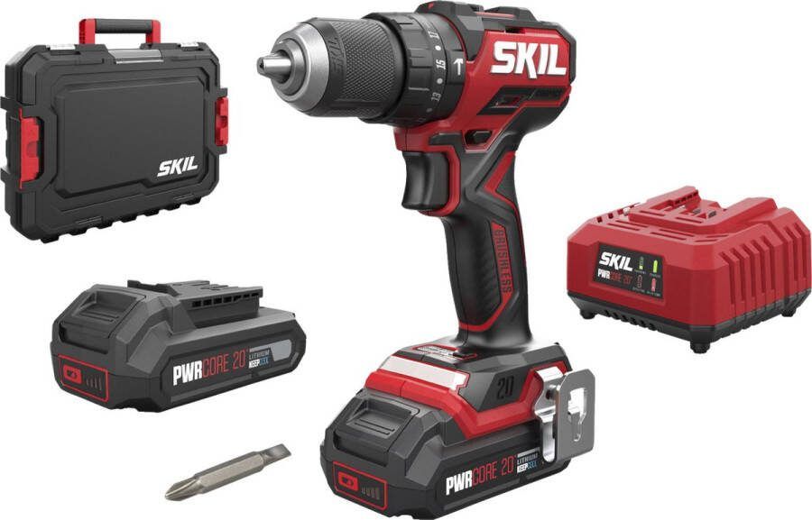 Skil 3075HC Klopboormachine Brushless Incl. 2 Accu's 2 0Ah + Snellader