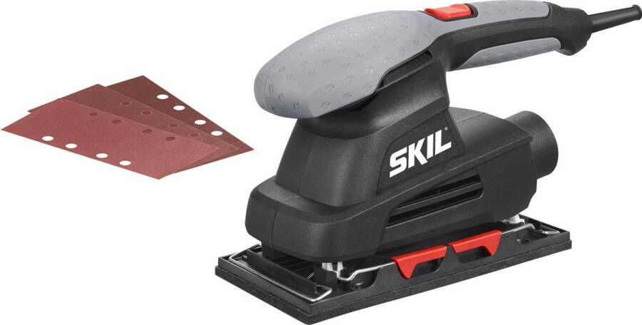 Skil 7338AA Vlakschuurmachine 160 Watt 92 x 185 mm schuurplateau Incl. 3 schuurbladen