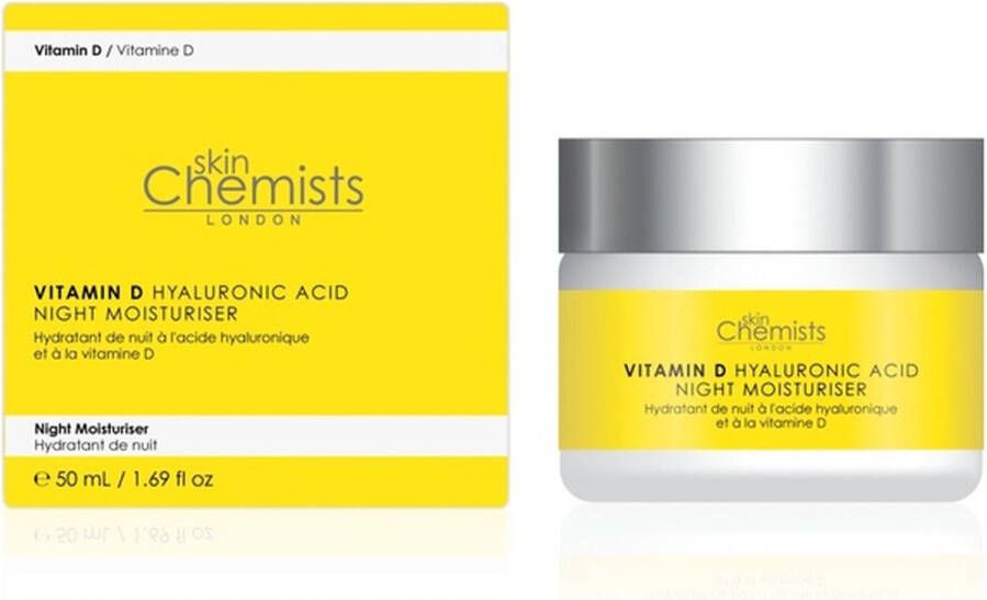 Skin Chemists London SKINCHEMICI PROFESSIONEEL Vitamine D Hyaluronzuur Nachtcrème