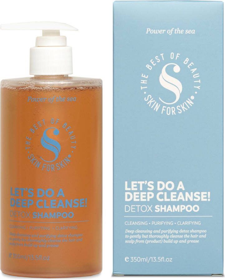 Skin for Skin haarverzorging- detox shampoo Let's do a deep cleanse schilfers hoofdhuid roos jeukende hoofdhuid