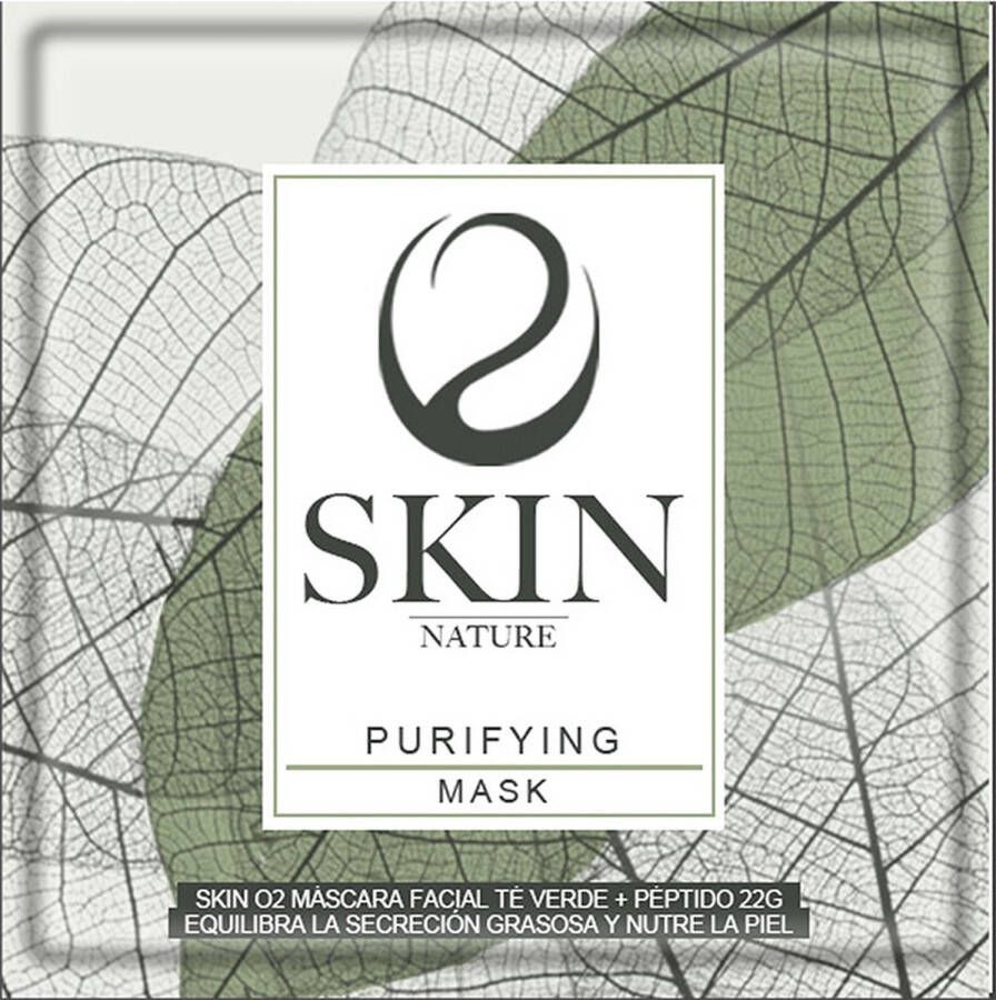 Skin O2 Mascara Facial Te Verde + Peptido