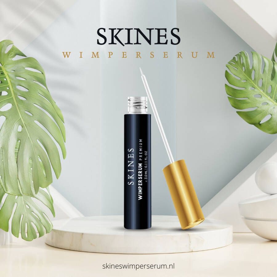 Skines ™ Wimperserum – Eyelash serum Vegan Wimper Groei & Wimperlifting voor Lange en Volle Wimpers – 3ML