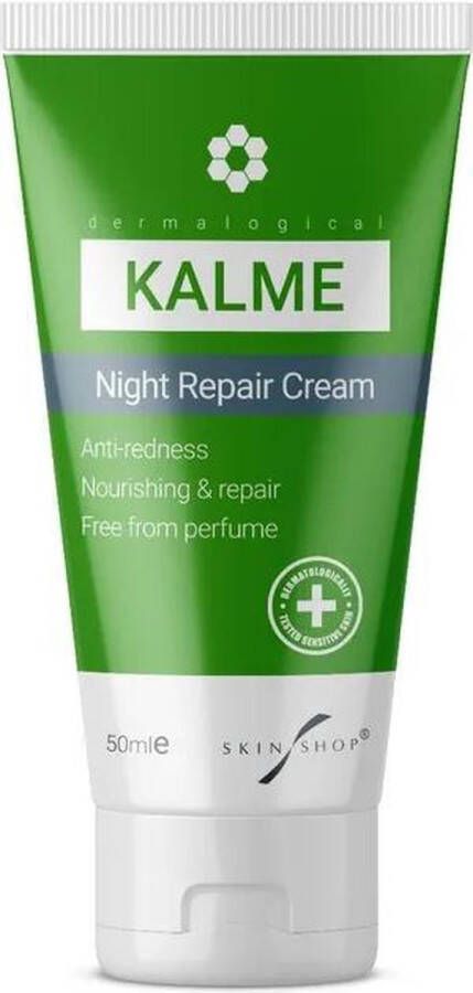 Skinshop Rosacea nachtcrème Kalme Night Repair Cream Ontstekingsremmend Intensieve hydratatie Bevat Derma Sensitive 50ml