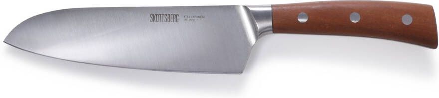 Skottsberg Santokumes 17 cm Japans staal Handvat van Kotibé-hout