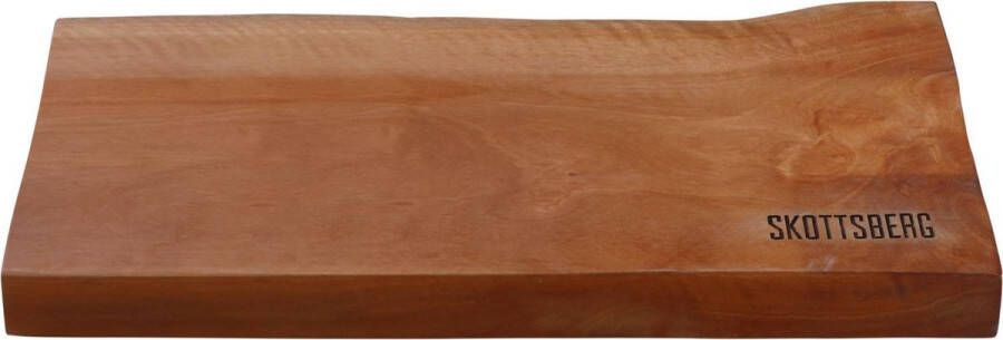 Skottsberg Serveerplank 35 x 18 cm Longan hout Ingefreesde Handgrepen
