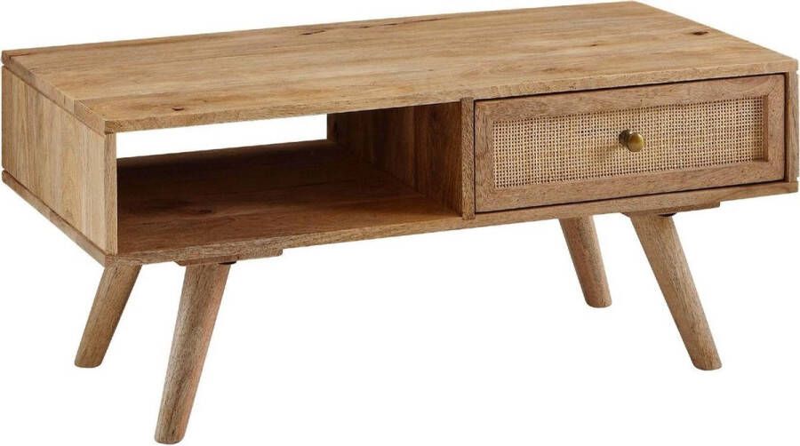 Wohnling Salontafel mangohout 90x40x45 cm
