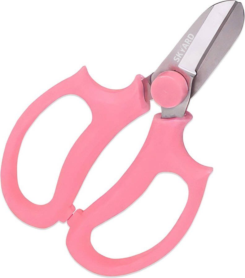 SKYARD Bloemenschaar Ergonomische Bloemschaar RVS Bladen Comfortabele Grip Roze
