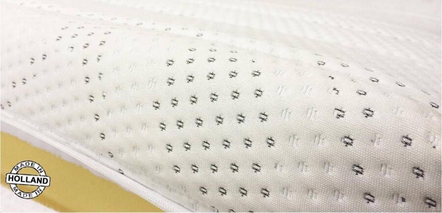 Slaaploods.nl Matrashoes Met Rits Deluxe Anti Allergie 180x200 cm Hoogte 20 cm