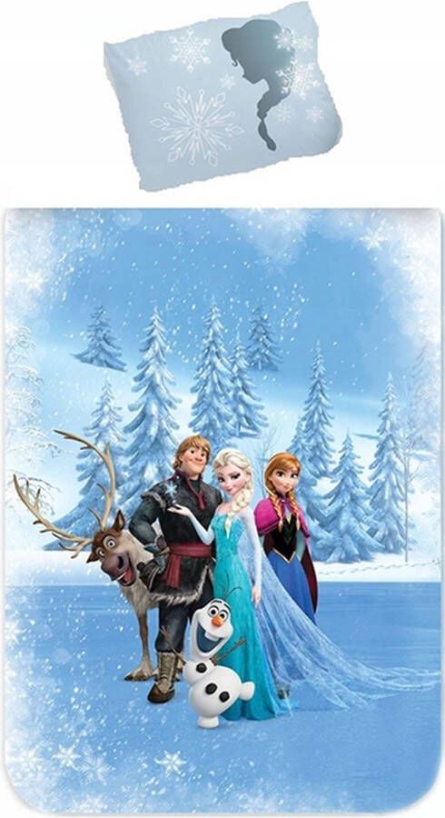 Slaaptextiel Disney Frozen Dekbedovertrek Family Eenpersoons 140 x 200 cm Katoen