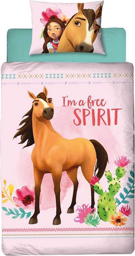 Slaaptextiel I m a Free Spirit Dekbedovertrek Kinderdekbedovertrek Paard