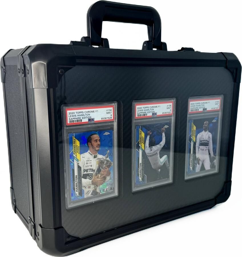 Slab Depot The Display' Carbon Fiber Kaarten Koffer Kist 74 Graded Kaarten PSA Beckett CGC
