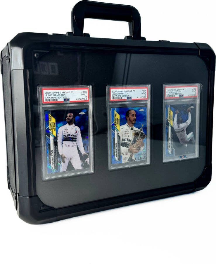 Slab Depot The Display' Black Matte Kaarten Koffer Kist 74 Graded Kaarten PSA Beckett CGC