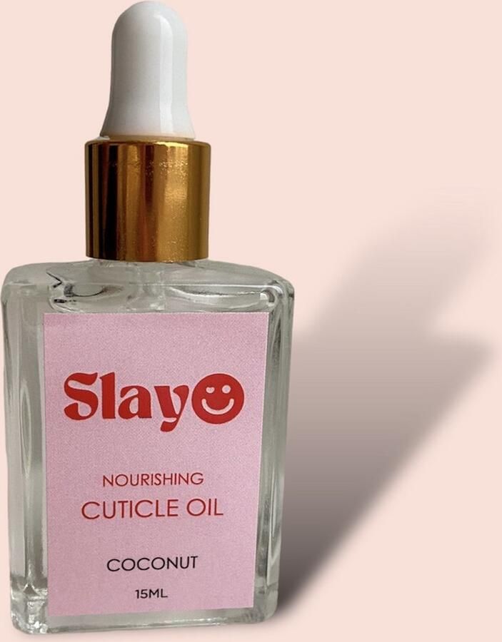 Slayo © Nagelriemolie Kokos Geur Cuticle Oil Nagelolie Gel nail wraps verwijderen Nagel verzorgingsolie