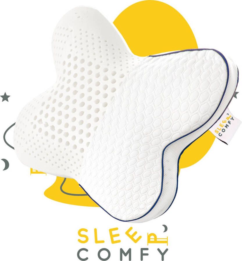 Sleep comfy Traagschuim Serie Hoofdkussen 30 dagen Proefslapen Hoofdkussen Slaapkamer Orthopedisch Ergonomisch Anti Nekklachten Butterfly Visco Kussen 55x46x13 cm