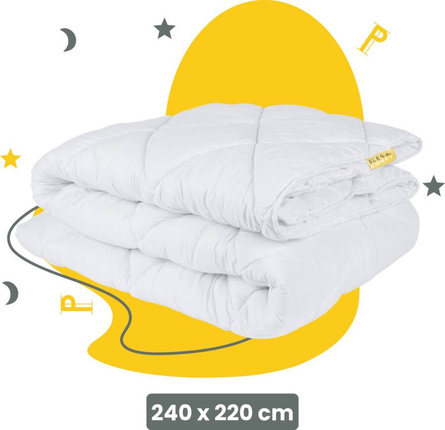Sleep comfy White Soft Series Zomerdekbed All Year Dekbed Enkel| 240x220 cm 30 dagen Proefslapen Anti Allergie Dekbed Tweepersoons Dekbed- Zomerdekbed & Winterdekbed