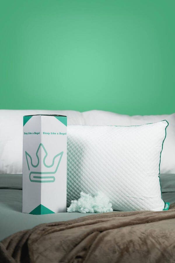Sleep Like A Royal Hoofdkussen Premium Kussen 30 Dagen Proefslapen Gratis Verzending en Retour Ergonomisch en Aanpasbaar Tegen Nekpijn Voor Buikslapers Rugslapers en Zijslapers