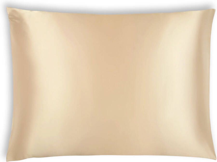 Sleepbit s Satijnen Kussensloop – 2 Stuks – Goud Anti Age Silk – Zijden Zacht – Satijn Haarverzorging – Krullend Haar Producten – Huidverzorging – 60x70 cm