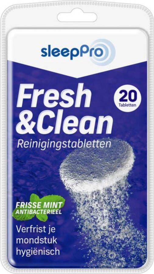 SleepPro Fresh & Clean Reinigingstabletten voor Snurkbeugel 20 tabletten