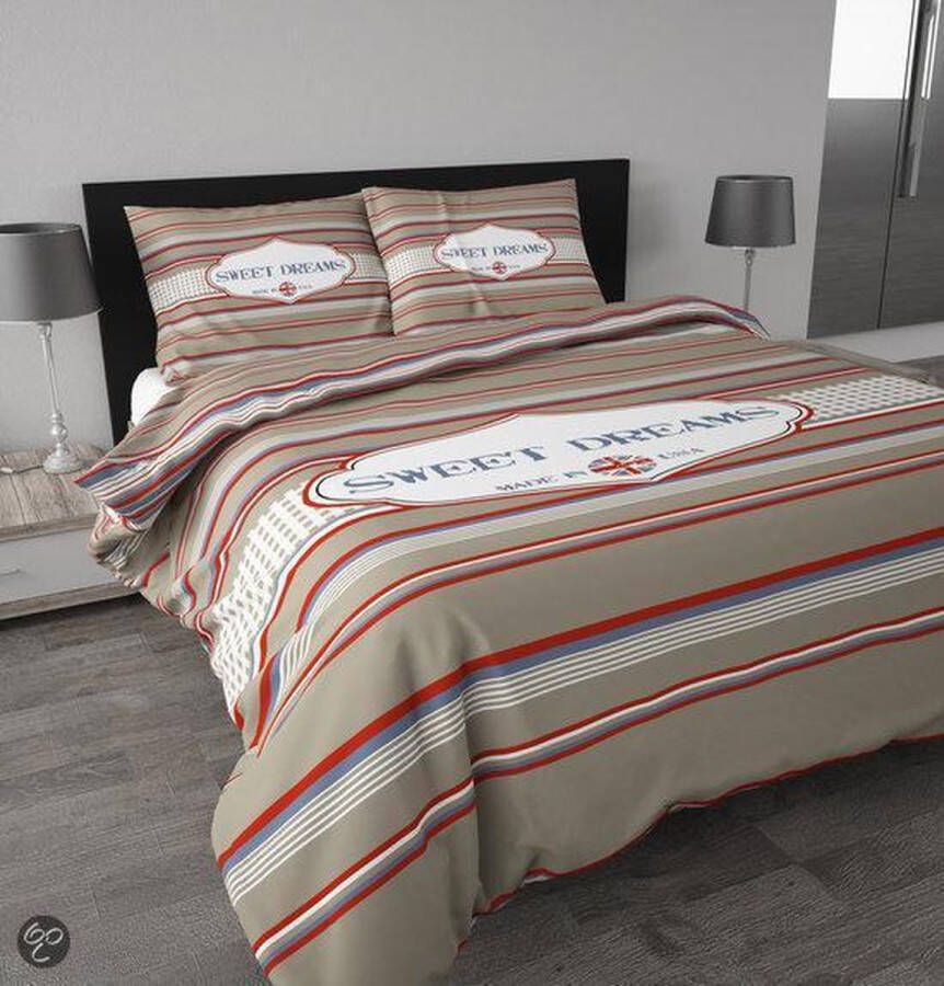 Sleeptime American Dream Dekbedovertrek 140x200 220 + 1 kussensloop 60x70 Taupe