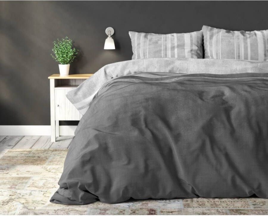 Sleeptime Elegance Dekbedovertrek Moonlight grey 140X220 Slapen Beddengoed Dekbedovertrekken Sleeptime