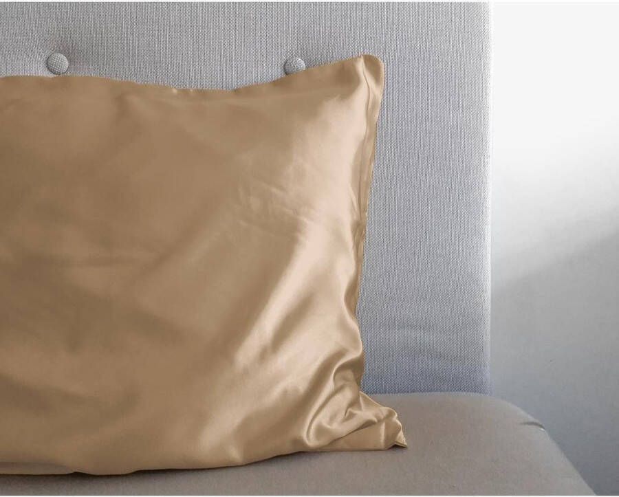 Sleeptime satijnen beauty kussensloop beige (60x70 cm)