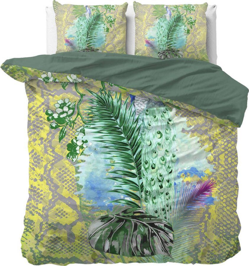 Sleeptime Dekbedovertrek Jungle Fotoprint Met knoopsluiting incl. kussenslopen Multi Lits-jimeaux 240 x 220 cm + 2 slopen