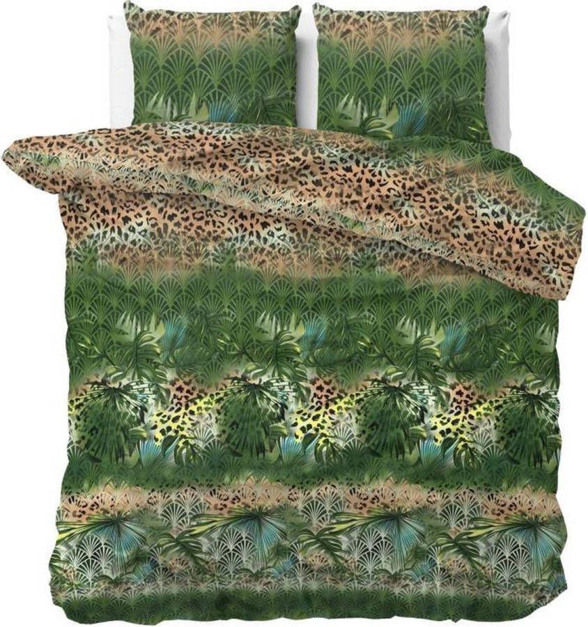 Sleeptime Trendy Jungle Dekbedovertrekset Lits-Jumeaux 240x200 220 + 2 kussenslopen 60x70 Groen