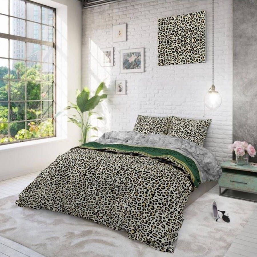 Sleeptime Trendy Marble Dekbedovertrekset Lits-Jumeaux 240x200 220 + 2 kussenslopen 60x70 Groen