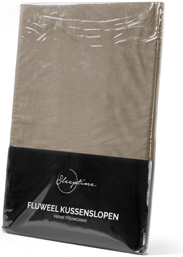 Sleeptime kussensloop beige (set van 2) (60x70 cm)